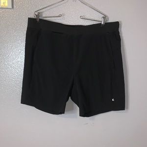 Kyodan black workout running athletic shorts with pockets